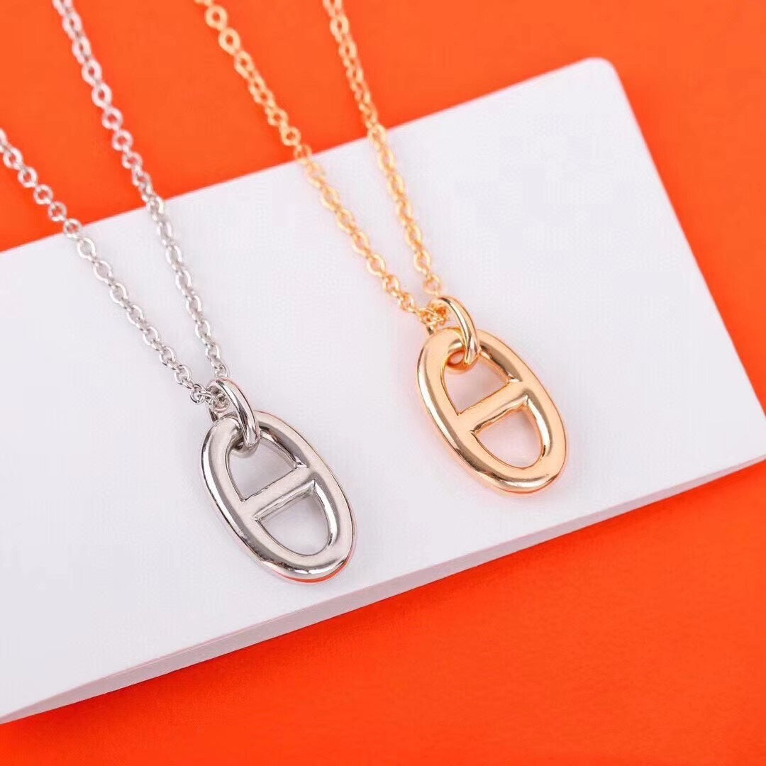 HERMES HM PIG NOSE NECKLACE