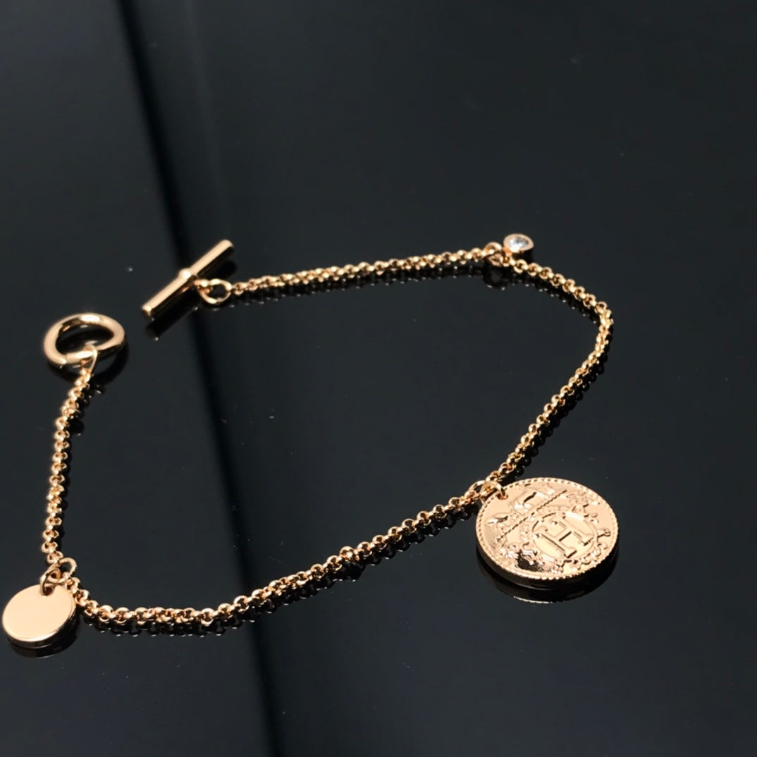 HERMES HM BRACELET PIG NOSE COIN