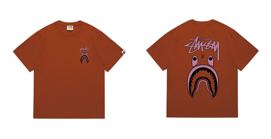 BAPE Contrast Shark Wordmark Graphic T-Shirt — hero