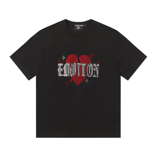 MIXED EMOTION Heart Graphic Short-Sleeve T-Shirt — hero