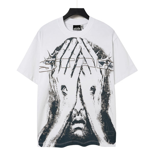 Hellstar Religious Slogan Graphic T-Shirt — hero