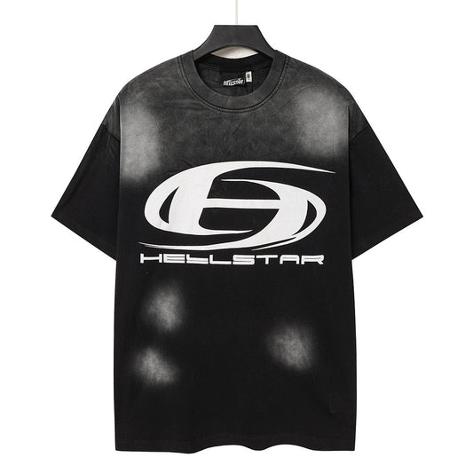 Hellstar Washed Black Star Graphic T-Shirt — hero