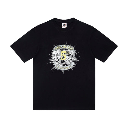 ASAALL Theatrical Mask Graphic T-Shirt — hero