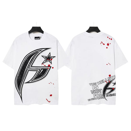 Hellstar Star Swoosh Graphic T-Shirt — front