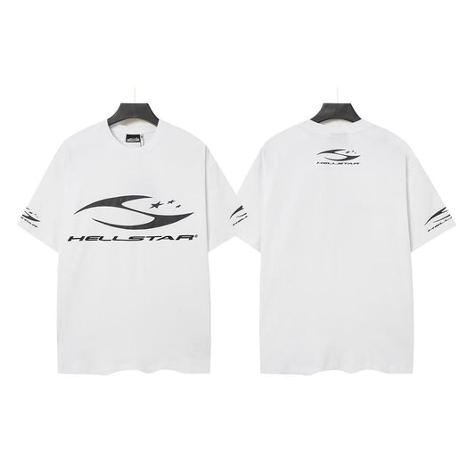 Hellstar Swoosh Logo Graphic T-Shirt — front