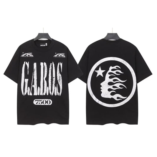 Hellstar Clarins 7500 Flame Head Graphic T-Shirt — front