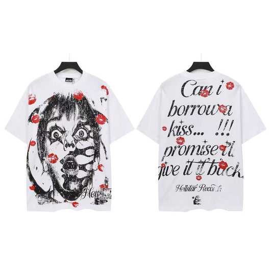 Hellstar Can't Borrow a Kiss Clown Graphic T-Shirt — front