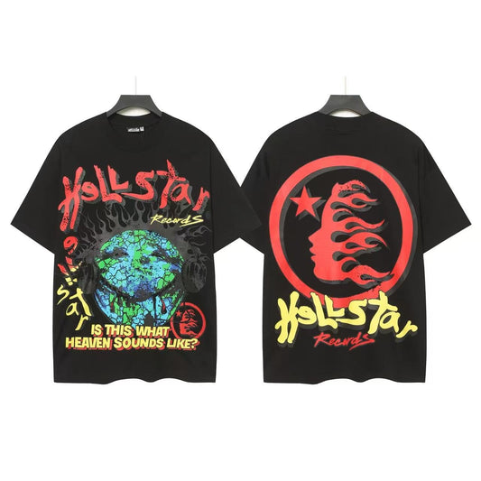 Hellstar Heaven Sounds Earth Graphic T-Shirt — front