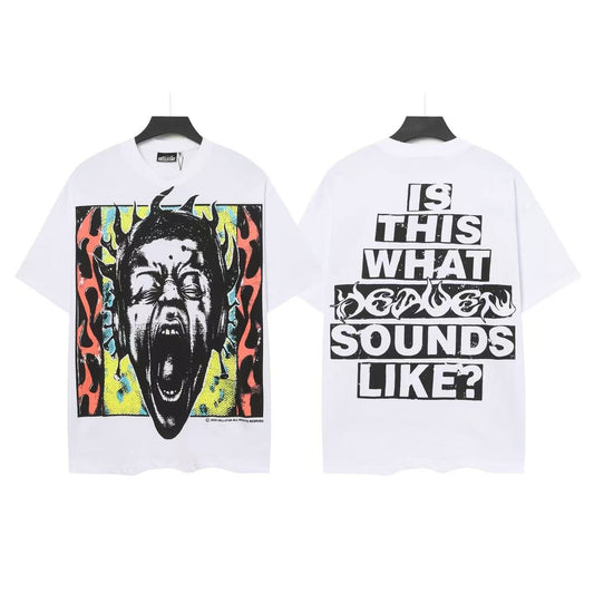 Hellstar Sounds Like Screaming Face Graphic T-Shirt — front