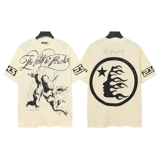 Hellstar Path to Paradise Crescent Graphic T-Shirt — front