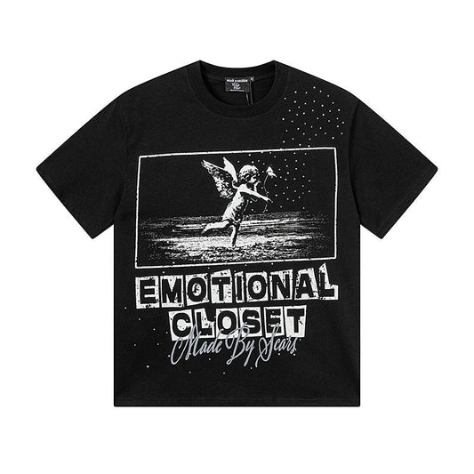 MIXED EMOTION Rhinestone-Style Graphic T-Shirt — hero
