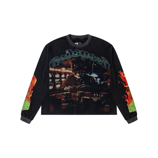 Godspeed E Pluribus Unum Graphic Long-Sleeve T-Shirt — hero