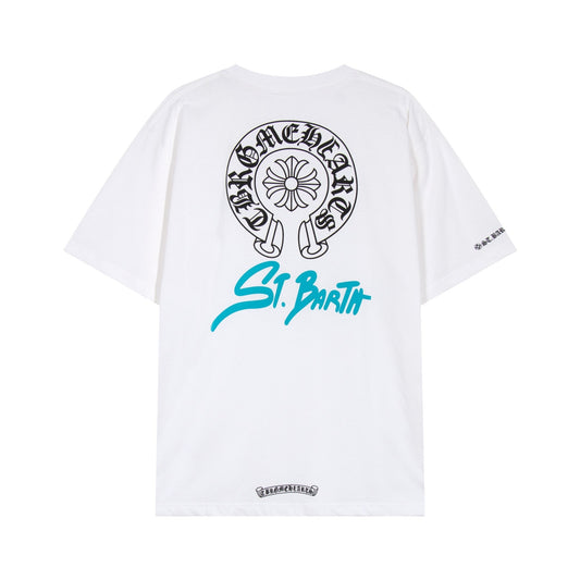 Chrome Hearts Horseshoe Floral Graphic T-Shirt — hero