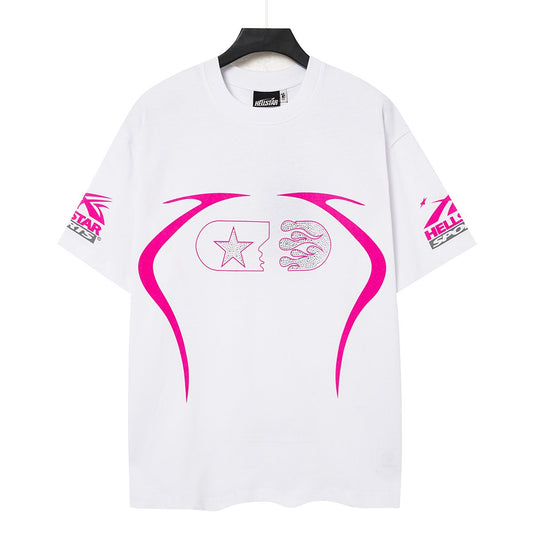 Hellstar Rhinestone Number Graphic T-Shirt — hero