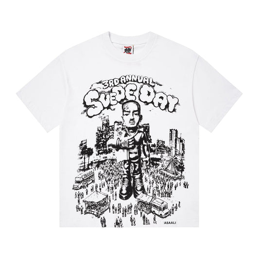 ASAALL Illustrated Front Graphic T-Shirt — hero