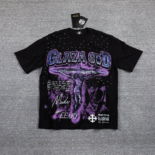 CLAZA GOD Purple Alien Graphic T-Shirt — hero