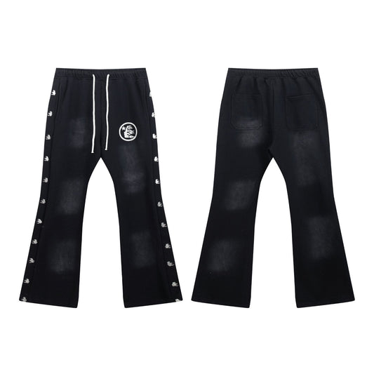 Hellstar Washed Graphic Flared Pants — hero