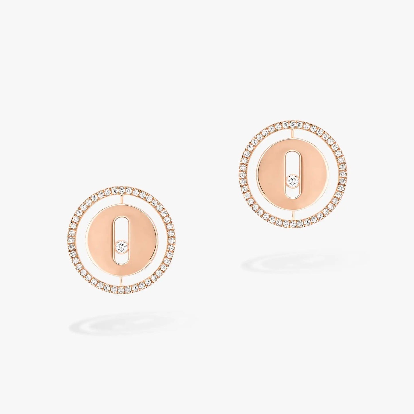 MESSIKA PUCES LUCKY MOVE DIAMOND EARRINGS