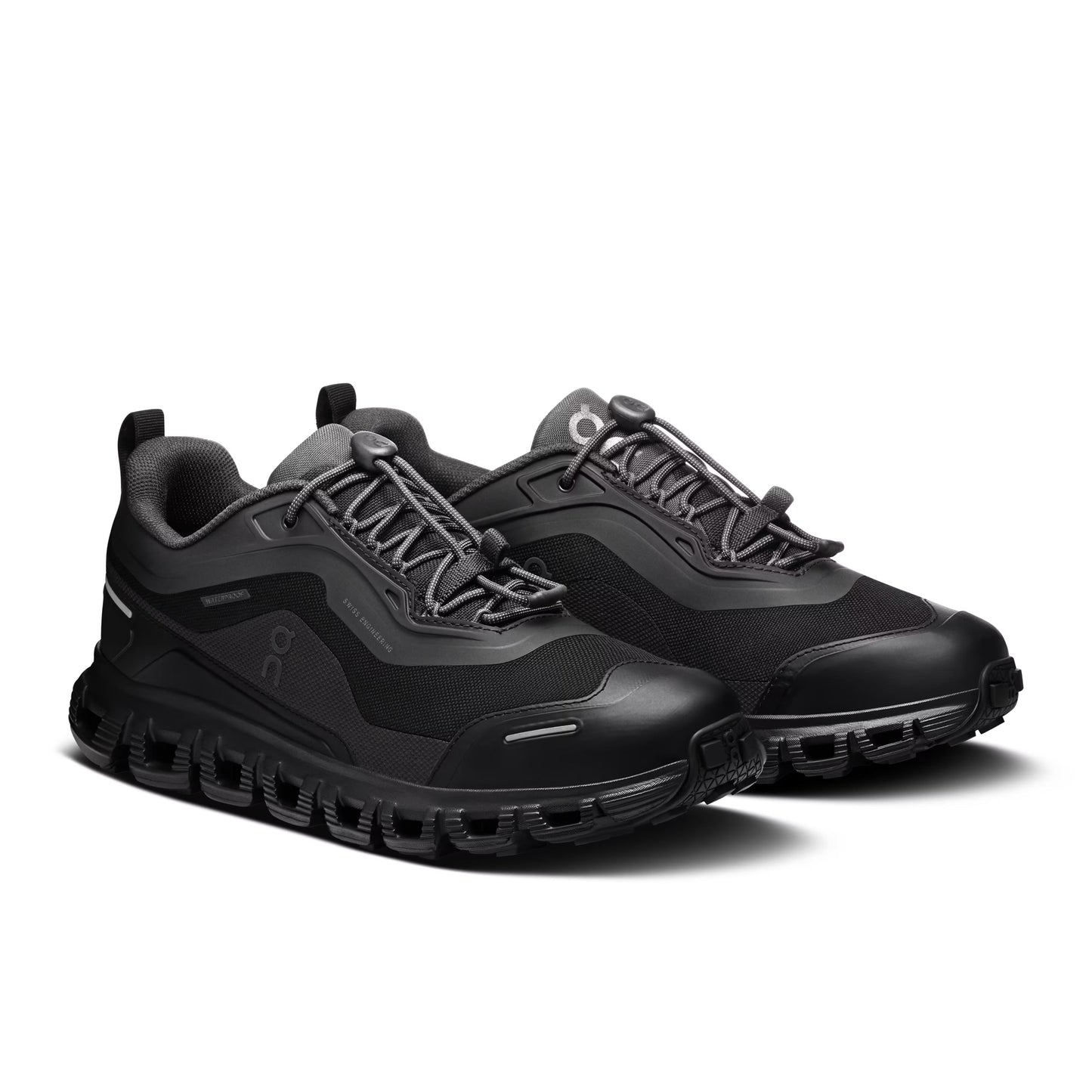 ON Women's Cloud 6 Geo Waterproof Black/Black