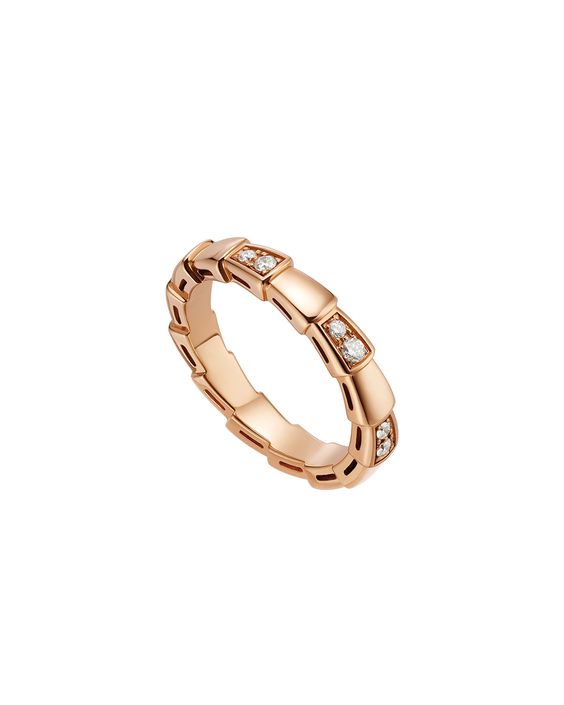 BVLGARI SERPENTI RING PINK GOLD 3MM