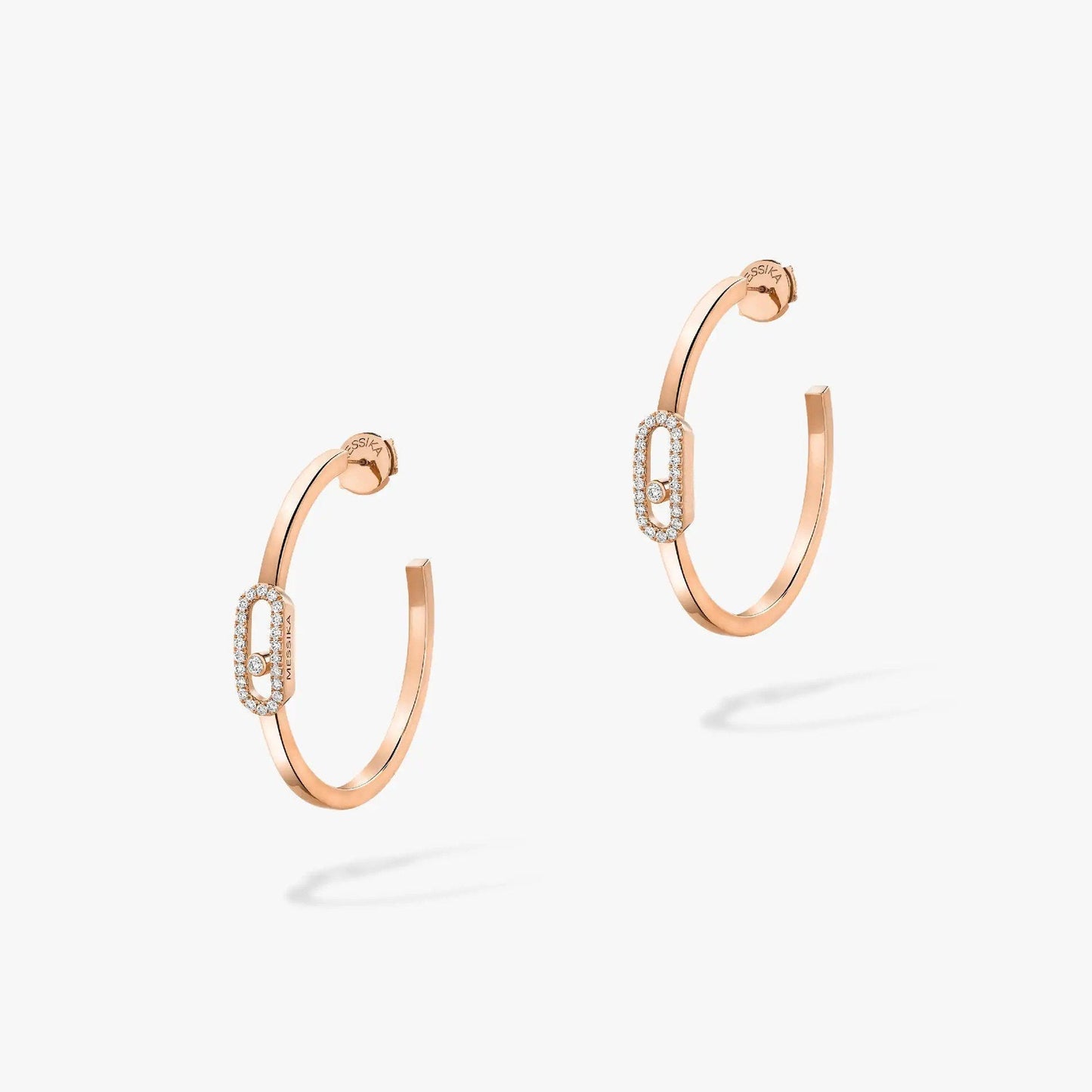 MESSIKA CREOLES MOVE UNO PM DIAMOND EARRINGS