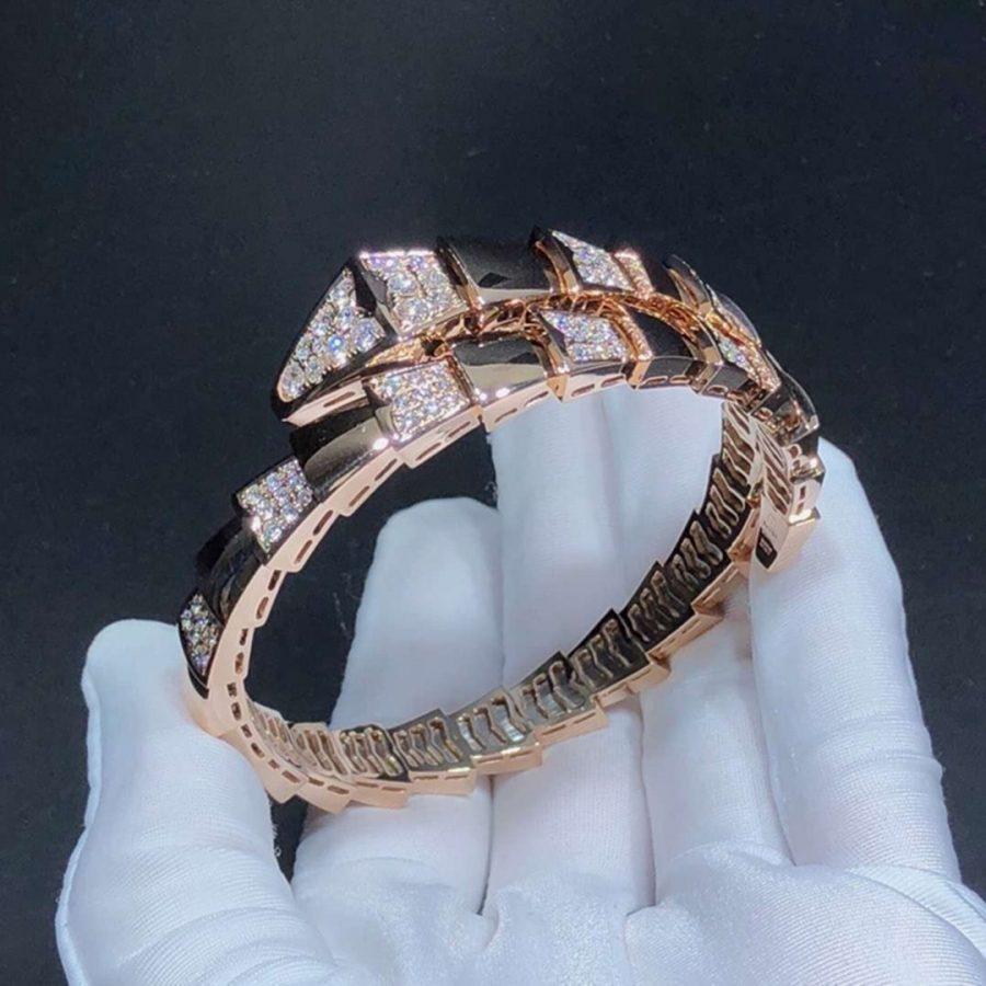 BVLGARI SERPENTI BRACELET PINK GOLD DIAMOND 1