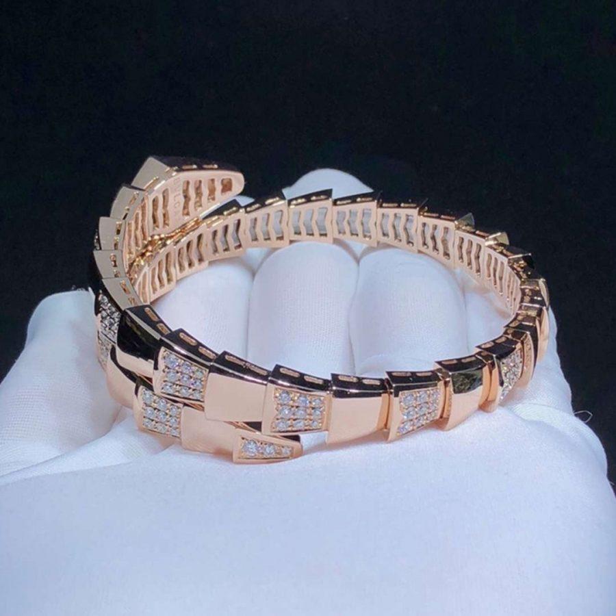 BVLGARI SERPENTI BRACELET PINK GOLD DIAMOND 1
