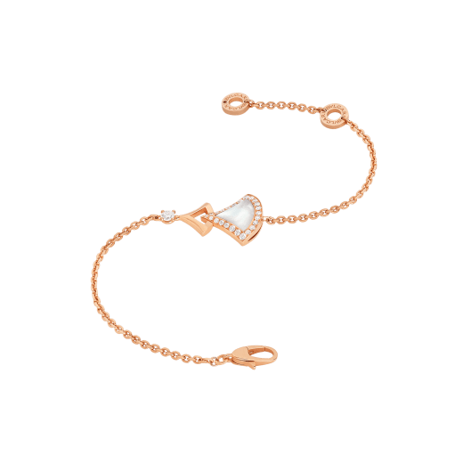 BVLGARI DREAM BRACELET MOP PINK GOLD DIAMOND