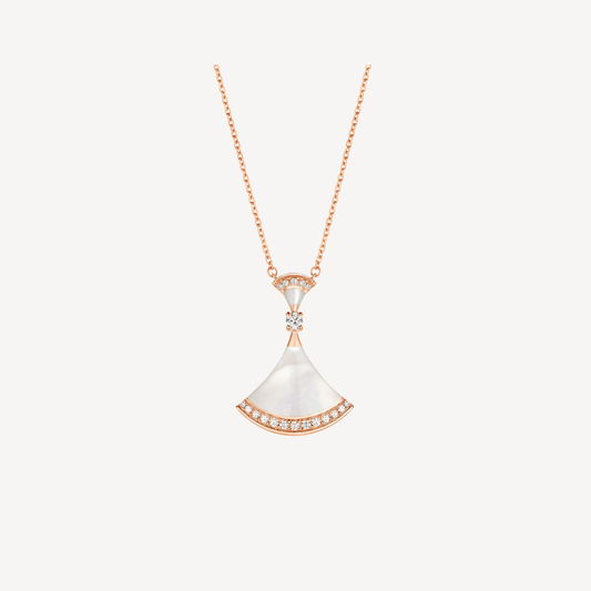 BVLGARI DREAM NECKLACE MOP PINK GOLD DIAMOND