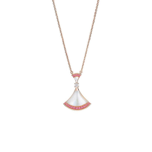 BVLGARI DREAM NECKLACE MOP PINK DIAMOND