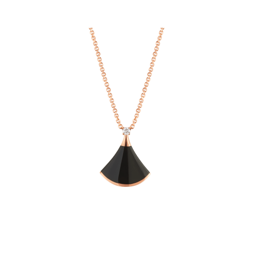 BVLGARI DREAM NECKLACE ONYX 1 DIAMOND