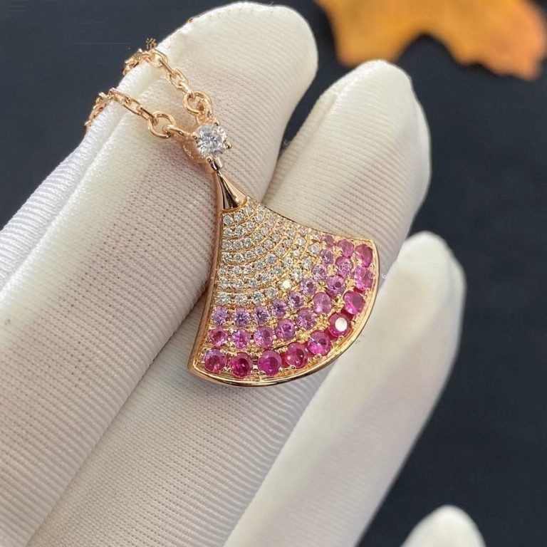 BVLGARI DREAM NECKLACE PINK GOLD PINK DIAMOND