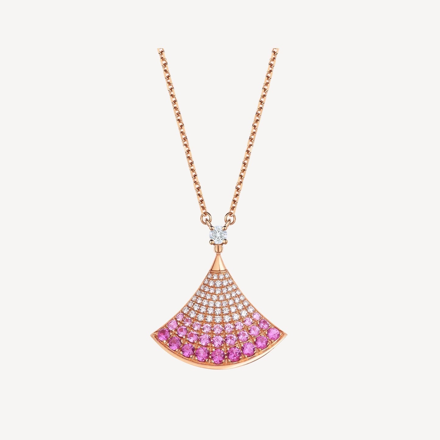 BVLGARI DREAM NECKLACE PINK GOLD PINK DIAMOND