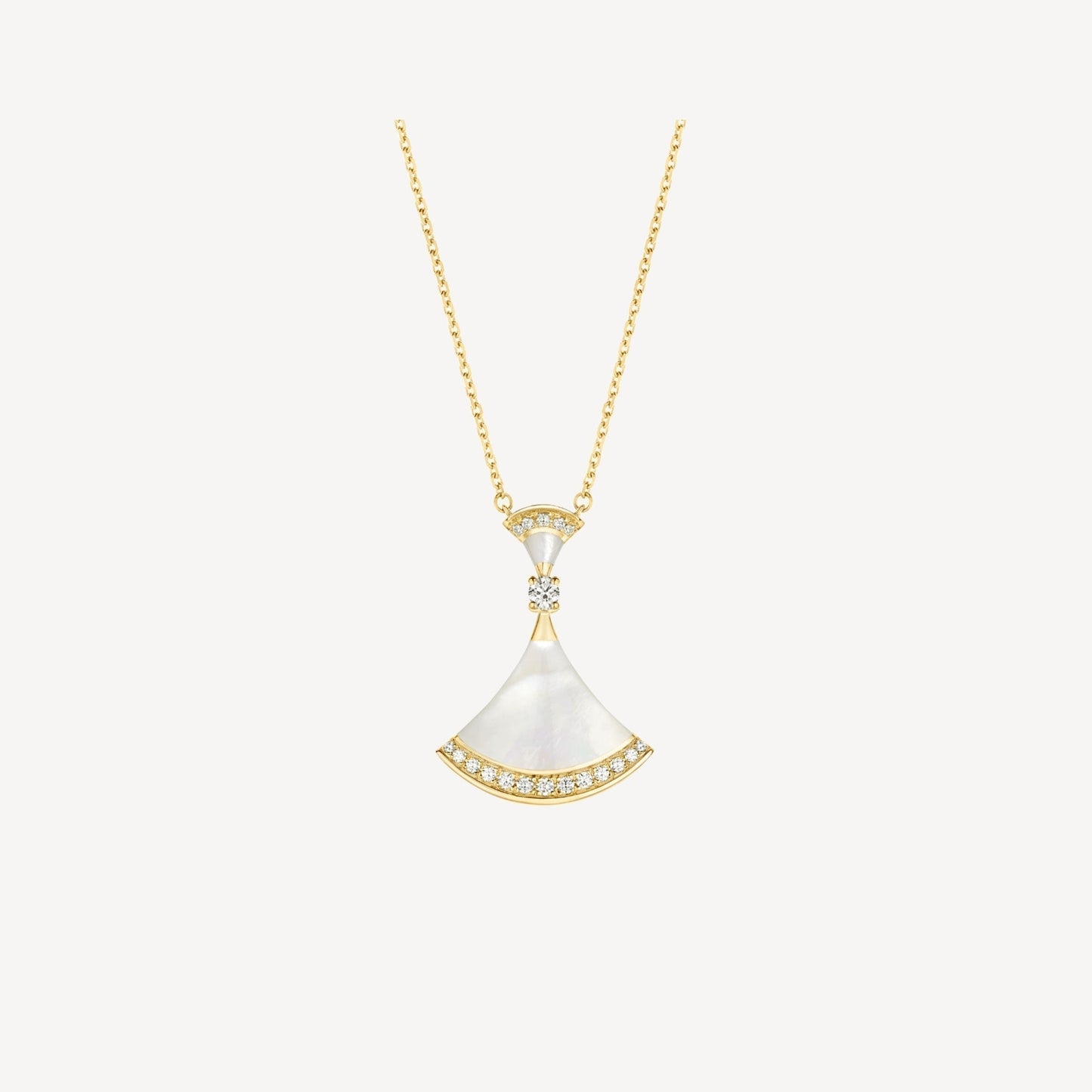 BVLGARI DREAM NECKLACE MOP GOLD DIAMOND
