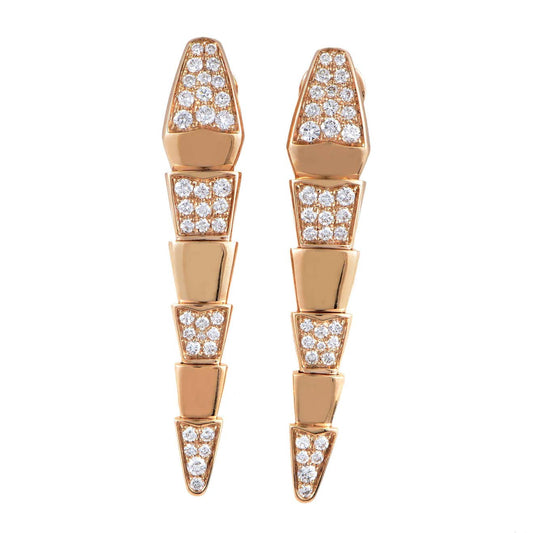 BVLGARI SERPENTI DIAMOND EARRINGS