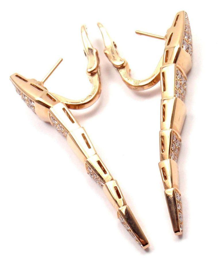 BVLGARI SERPENTI DIAMOND EARRINGS