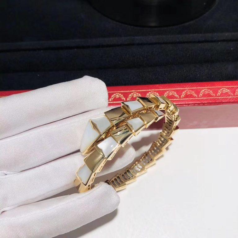 BVLGARI SERPENTI BRACELET MOP GOLD