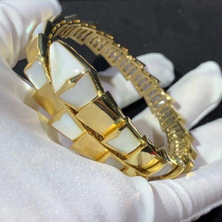 BVLGARI SERPENTI BRACELET MOP GOLD