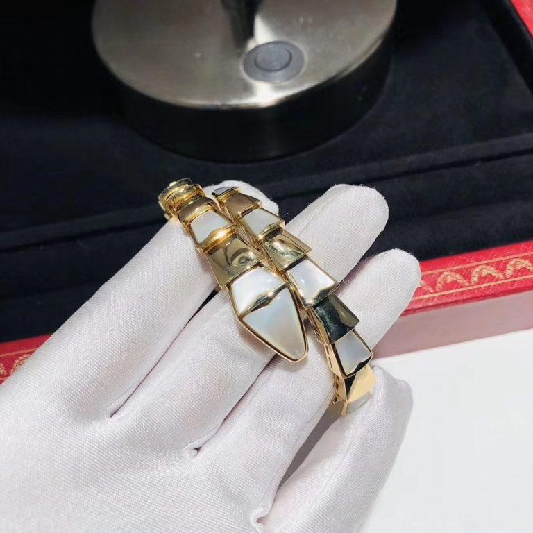BVLGARI SERPENTI BRACELET MOP GOLD