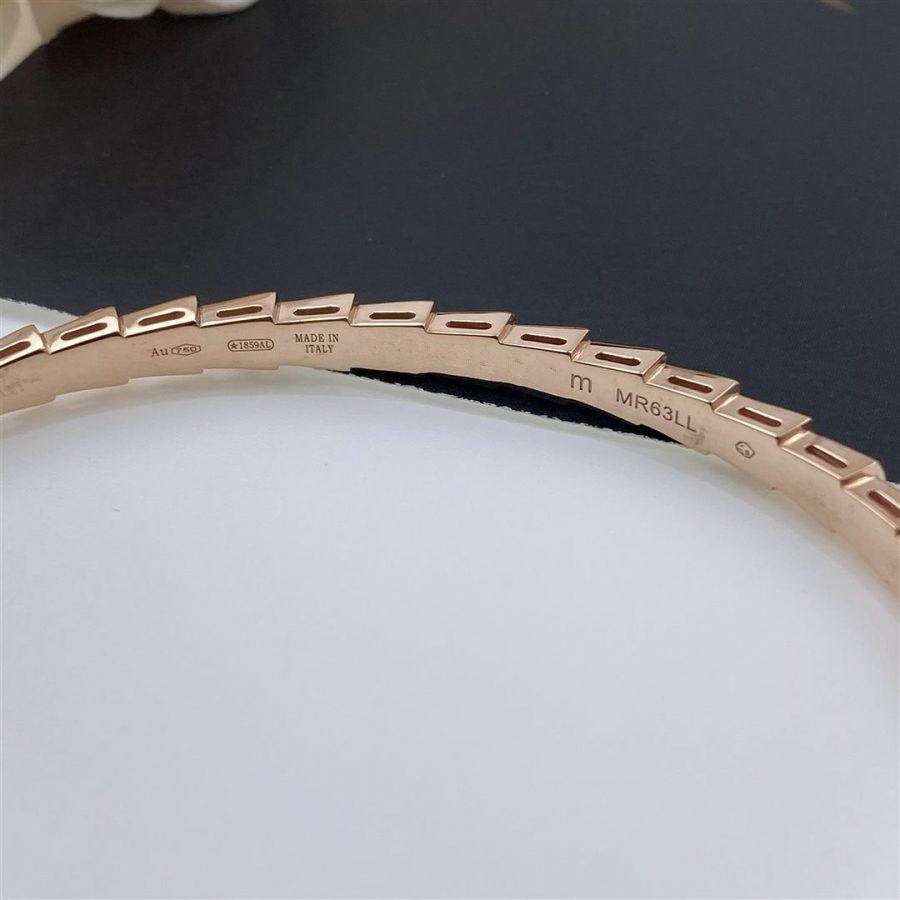 BVLGARI SERPENTI BRACELET PINK GOLD MOP DIAMOND