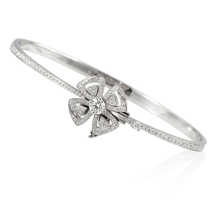 BVLGARI FIOREVER DIAMOND SILVER BRACELET