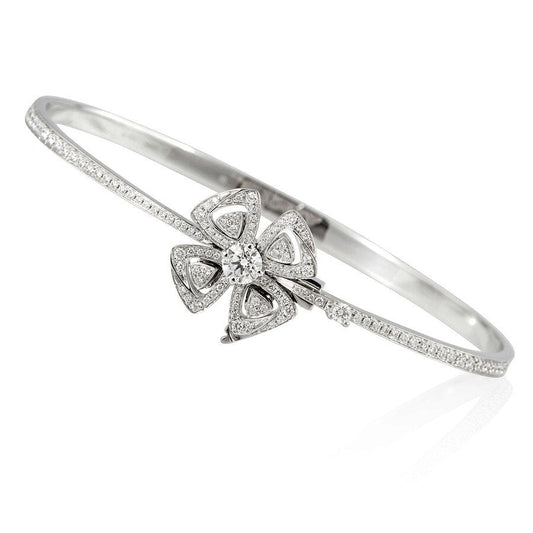 BVLGARI FIOREVER DIAMOND SILVER BRACELET