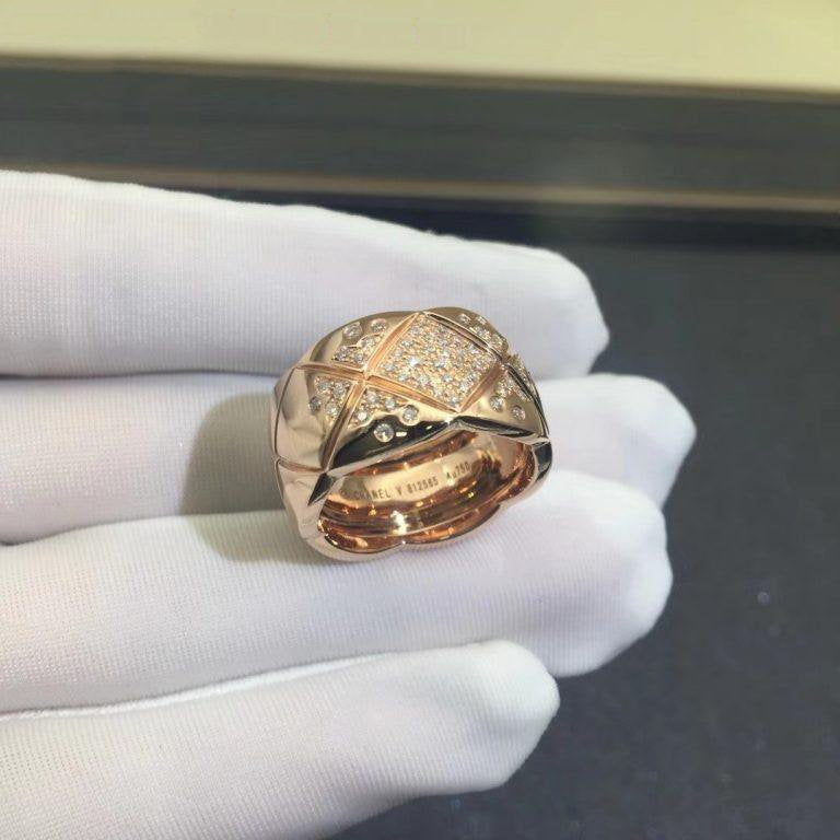 Chanel Crush Ring Pink Gold Diamond