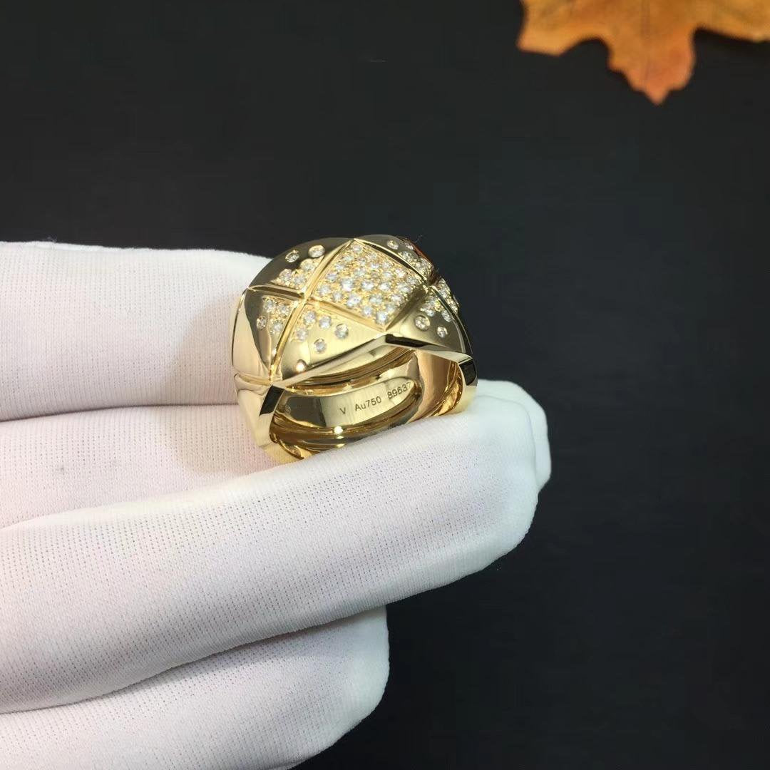Chanel Crush Ring Gold Diamond
