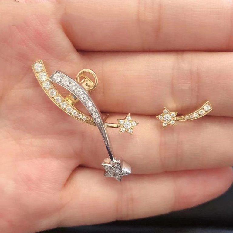 Chanel Comete Etoilee Earrings Diamond