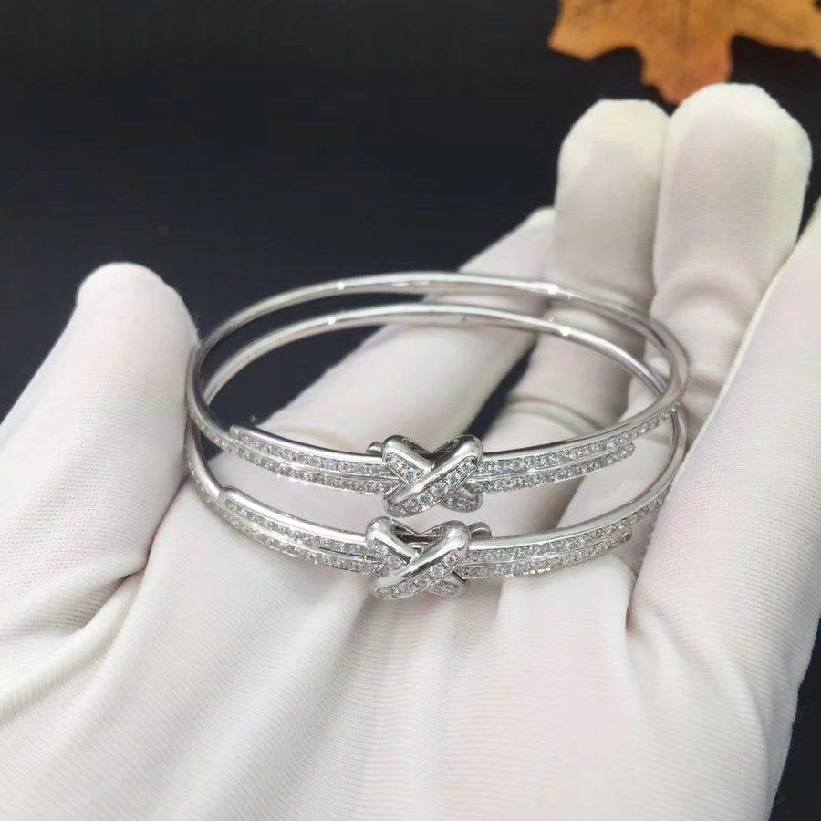 CHAUMET JEUX DE BRACELET DIAMONDS SILVER
