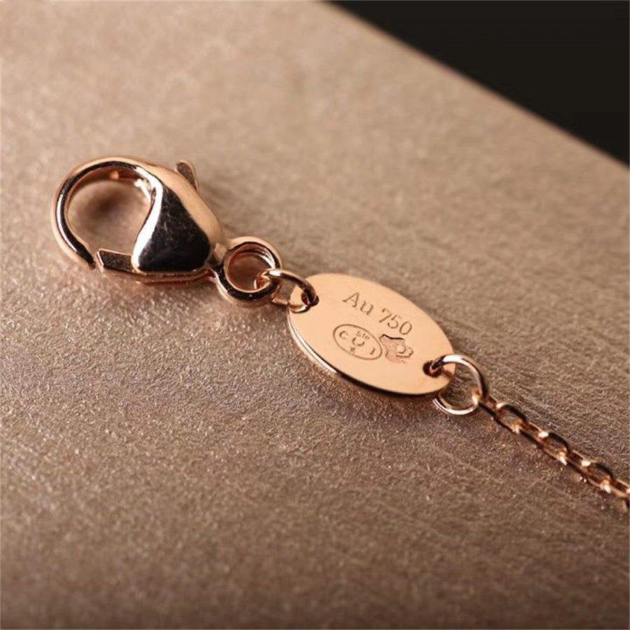 CHAUMET JEUX BRACELET AGATE PINK GOLD 1 DIAMOND