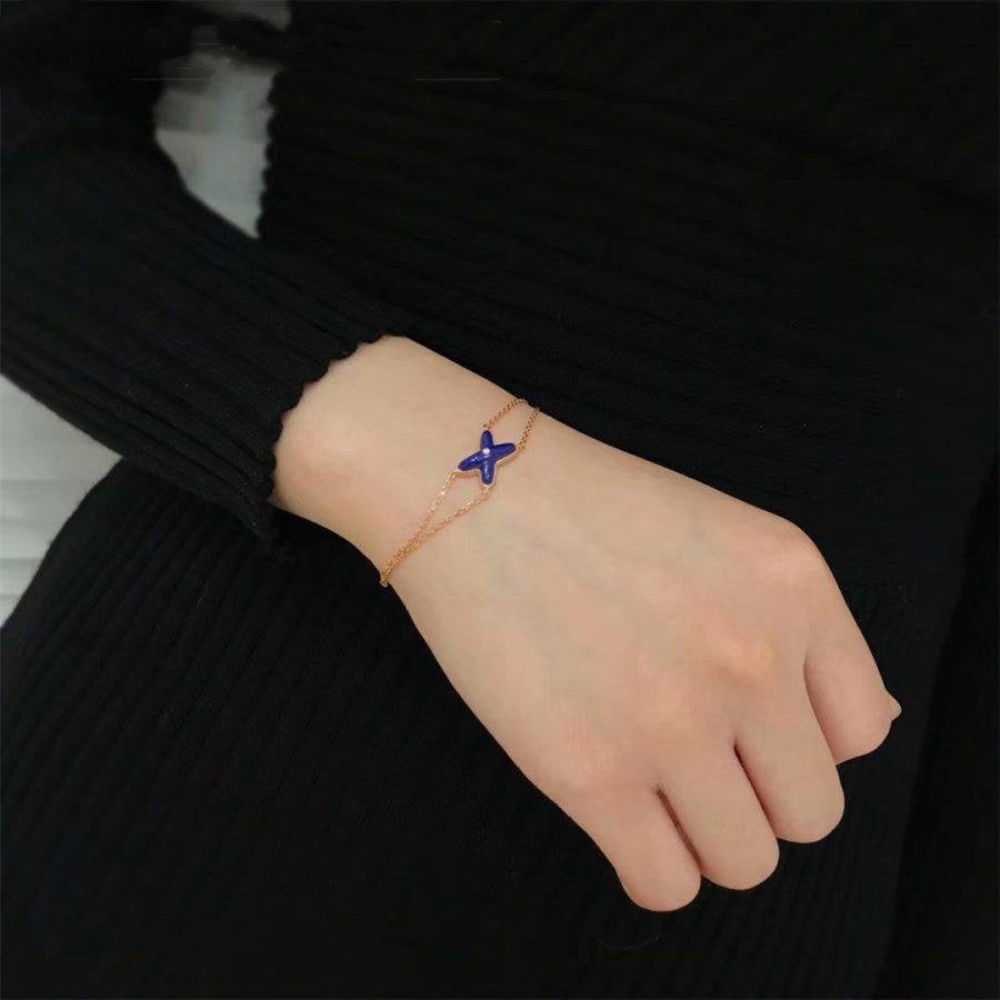 CHAUMET JEUX BRACELET AGATE PINK GOLD 1 DIAMOND