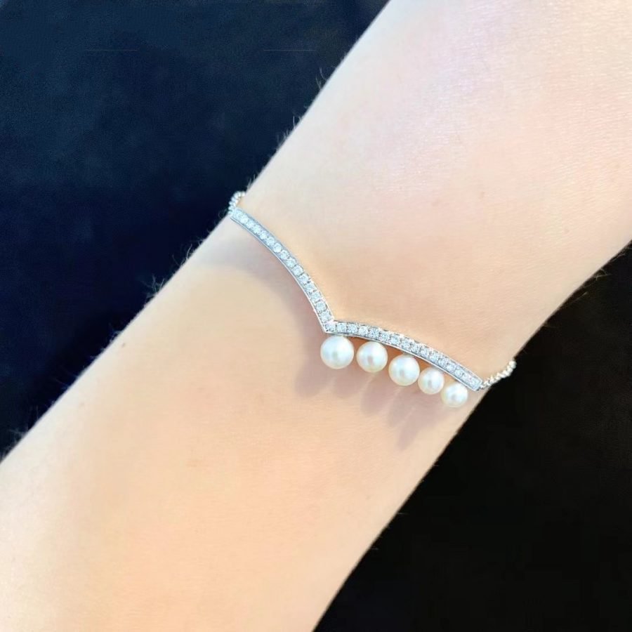 CHAUMET JOSEPHINE BRACELET SILVER DIAMONDS