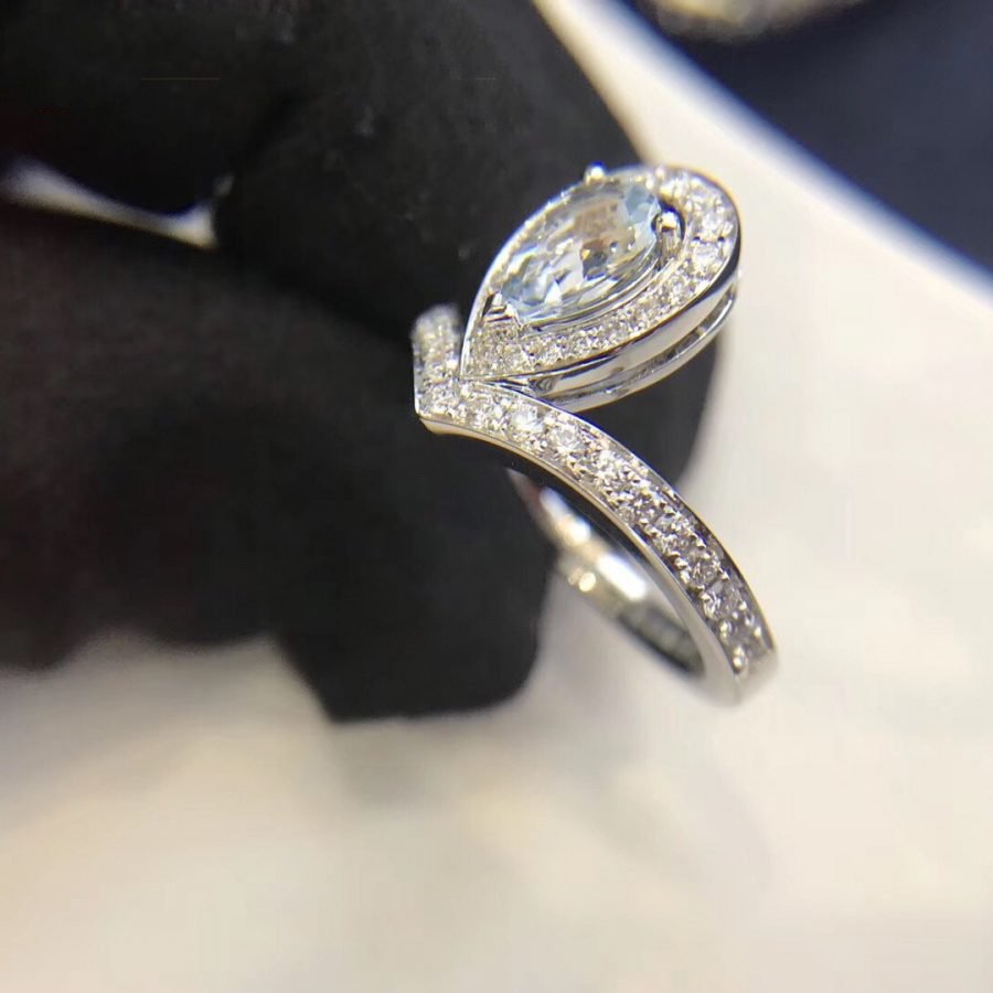 CHAUMET JOSEPHINE RING TURQUOISE SILVER DIAMOND